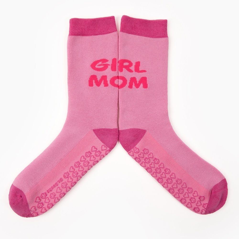 Girl Mom" Grip Socks Size M / US Women Shoes 10-13
